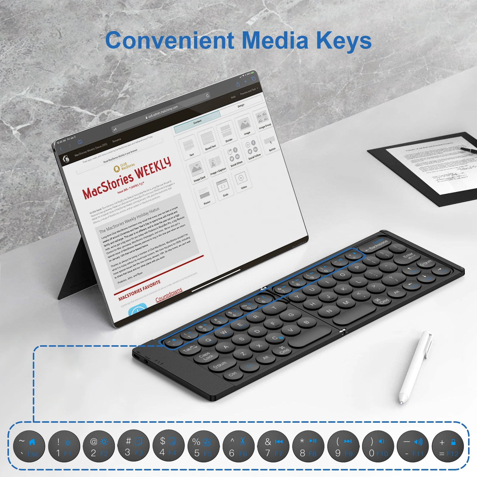 Custom Mini Pocket Rechargeable Portable Tastiera Piccola Folding