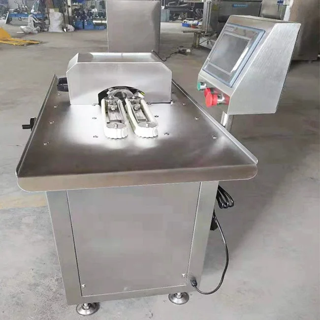 English Touch Panel Sausage Linker Tying Machine Sausage Clipper Twisting Machine Clipping Sealing Knotting Machine