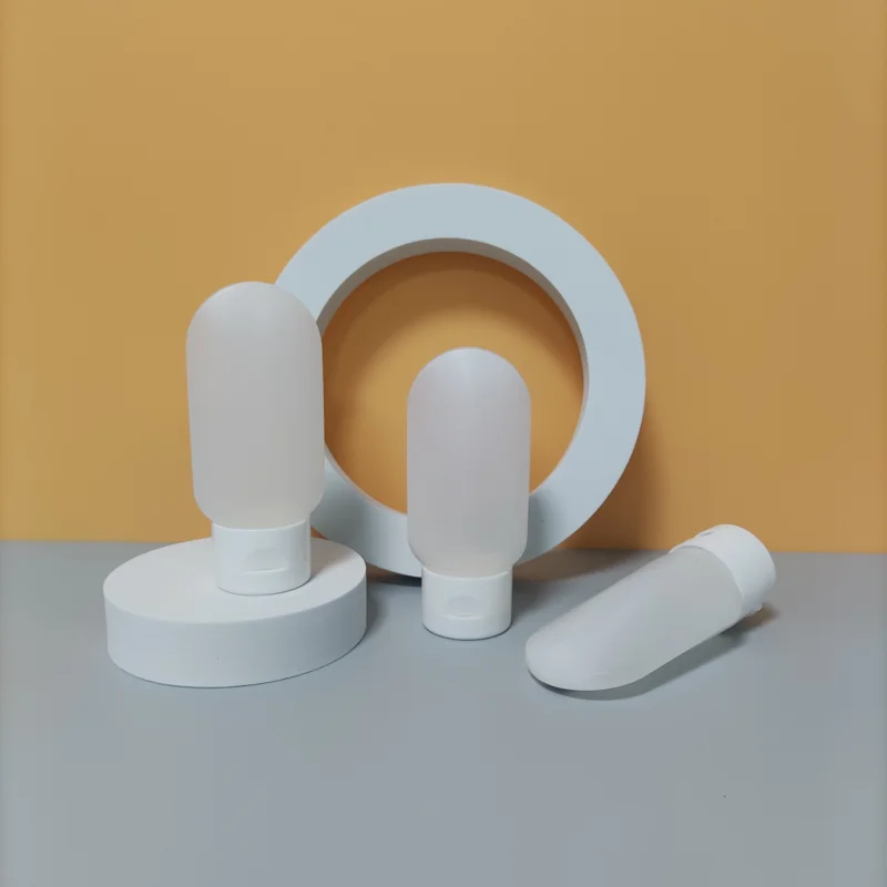 60ml Inverted Colorful Flexible Flip-top Cosmetic Packaging Bottle Travel Sunscreen Cleanser Dispenser Bottle