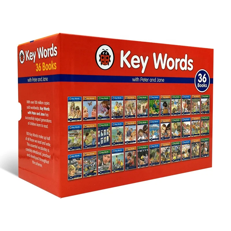 36pcs/set Books Ladybird Key Words with Peter Jane Learning 