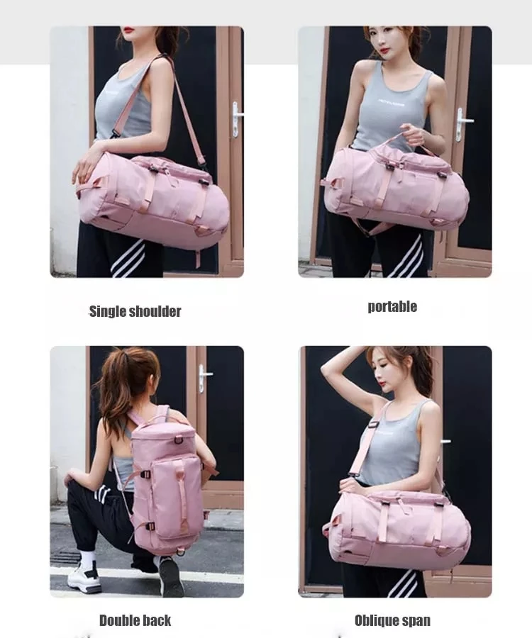 New Large Capacity Travel Bag Multi Color Waterproof Duffel Bag Yoga Bag With Shoe Compartment