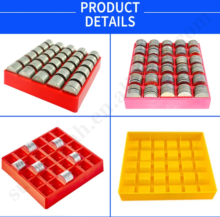 Small Plastic Coin Box Token Plastic Game Coin Case Box for Arcade Machine
