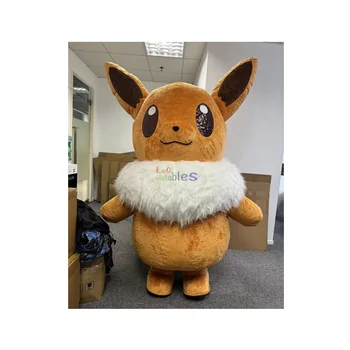 Customized size pikachu inflatable plush mascot costumes pikachu adults inflatable fur walking costumes