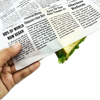 printed wax paper sandwich papel antigrasa para comida