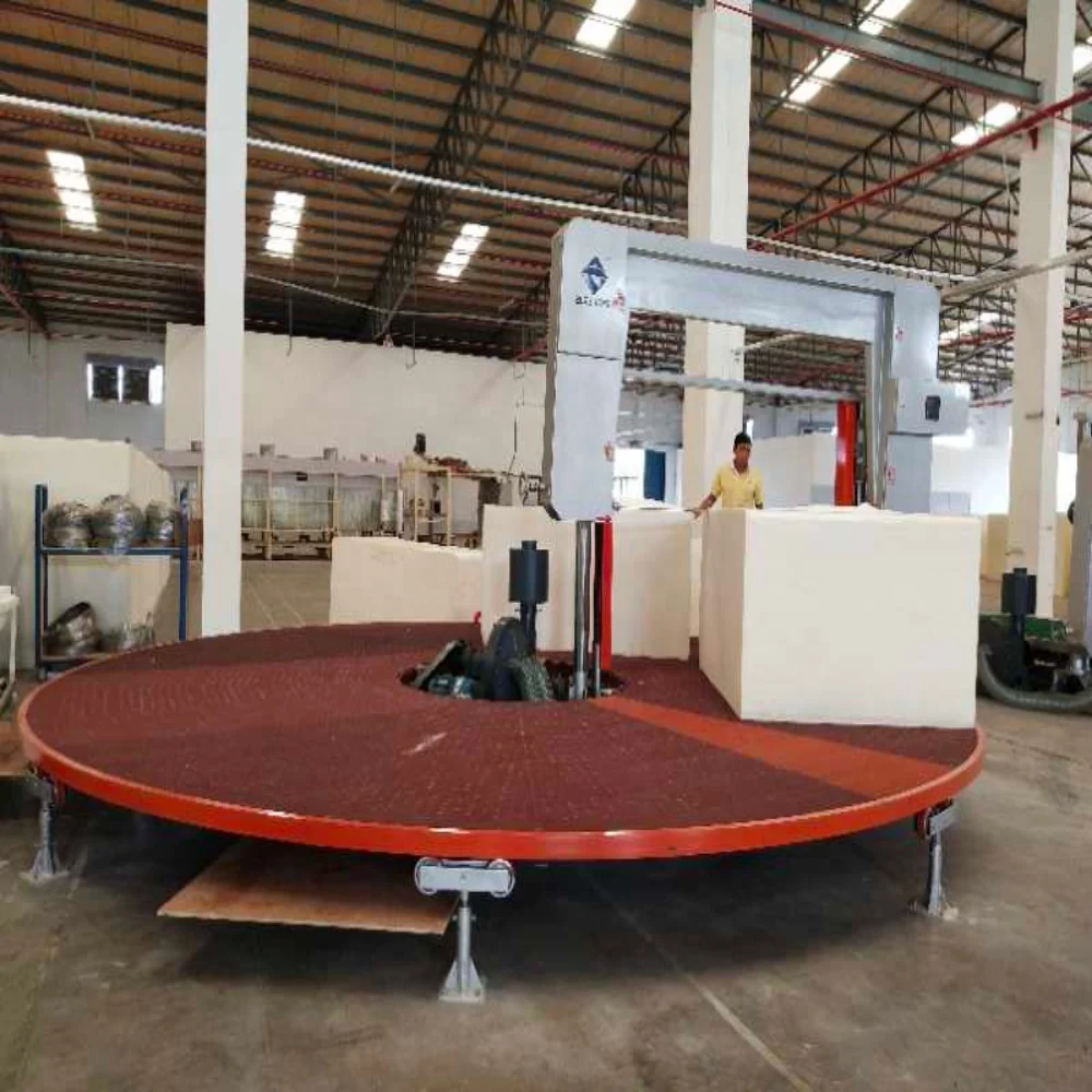 Horizontal Automatic Carrousel Foam Cutting Machine/Round Table Cutting Machine