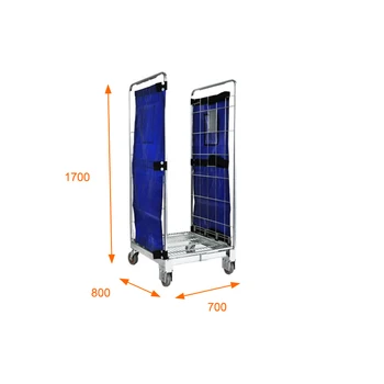 700x800xH1700mm Foldable Rolltainer with 2 Sides Cargo & Storage Equipment