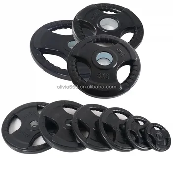 China factory Commercial Home Gym Exercise Equipment Weight Lifting Plates Three Holes Disc Plate Sports barbell plates