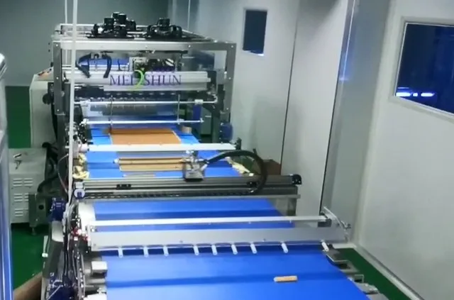 Guillotine with Conveyor Belt High Output Automatic Cutting Line Rectangular Cake Ultrasonic Cutting Machine