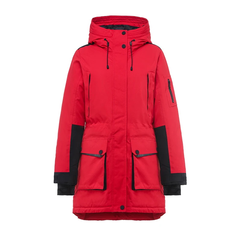 Подгонянный Средний длинный женский пуховик зимний толстый пуховик