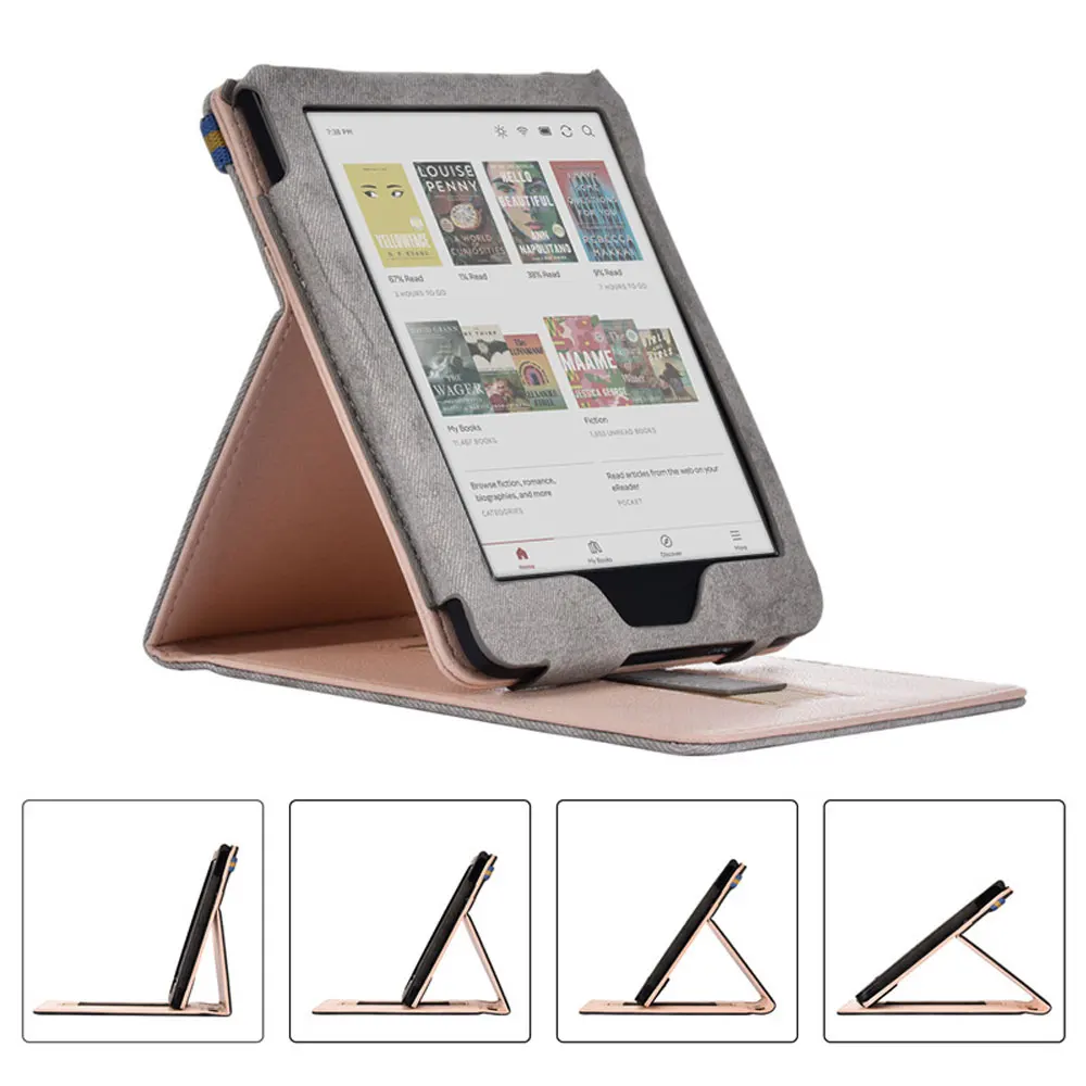 Foldable Leather Case For Kobo Clara Colour Bw 2E Nia Hd 6 Inch E Reader Ebook Ereader Kids Tablet Cover Pbk162 Laudtec supplier