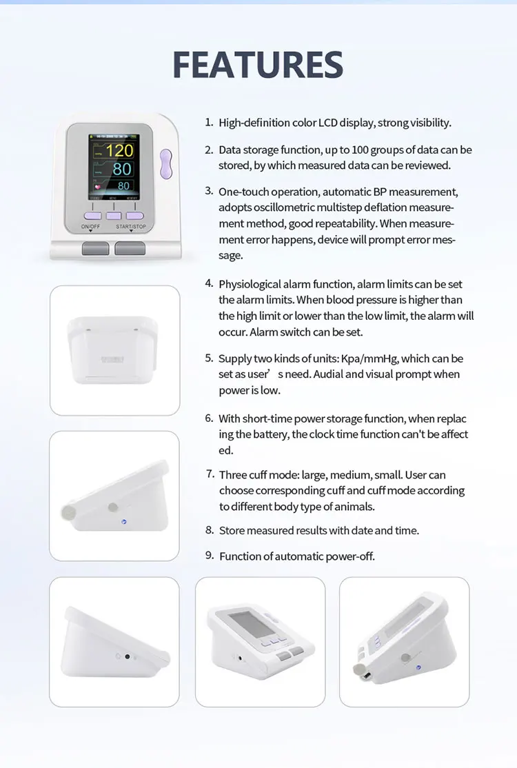 CONTEC Veterinary/Animal use Automatic Blood Pressure Monitor for