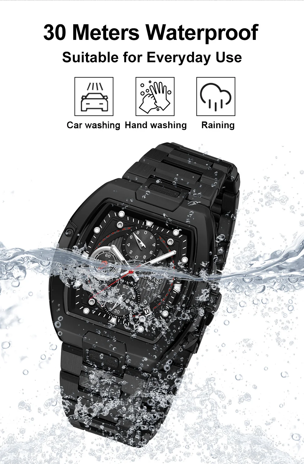 Reward RD812264M Multifunctional Casual Wristwatch for Men