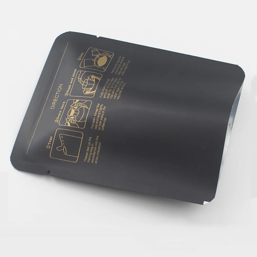 Custom 3-side sealed bag Japanese drip filter bag food packaging ear coffee bag