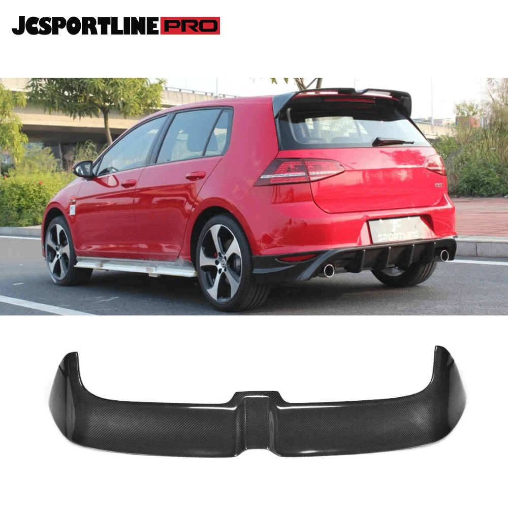 MK7 GTI Carbon Fiber Rear Roof Spoiler Wing Fit For VW Golf Vii 7 Gtig / R 2014 UP