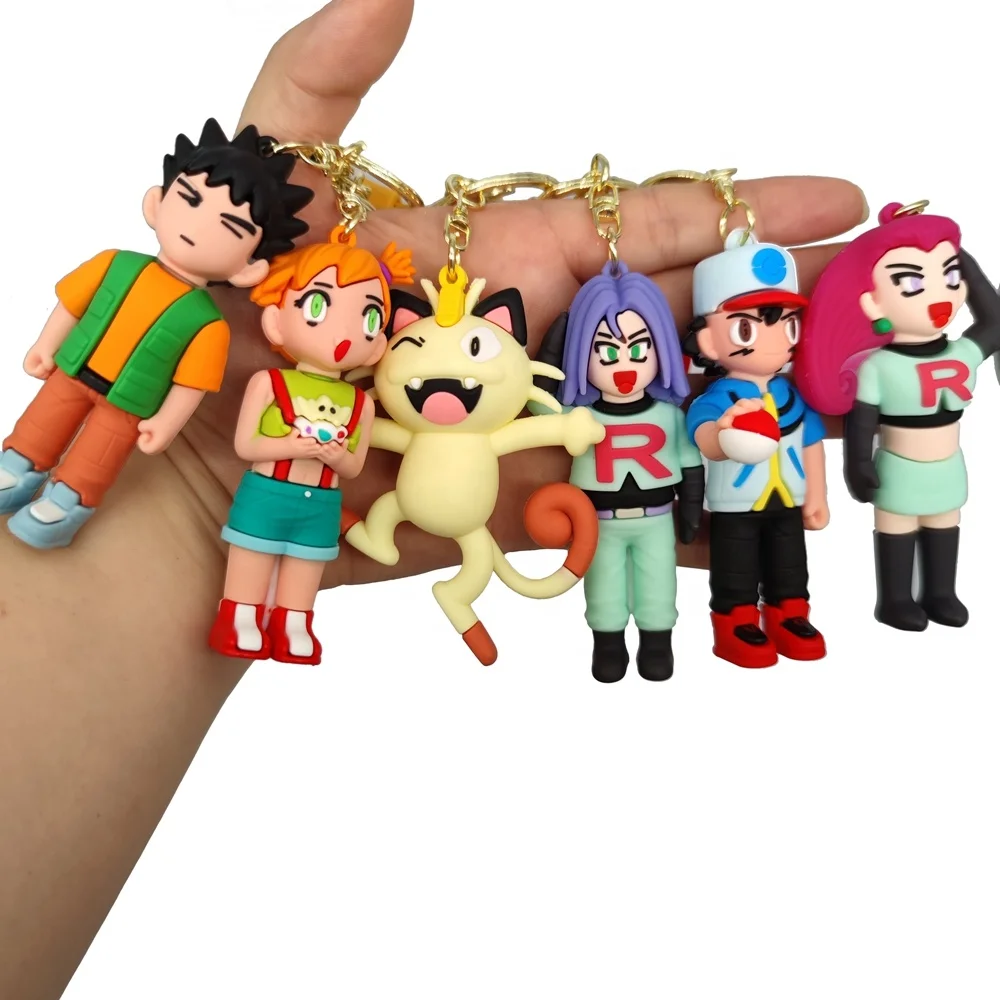 Ash Ketchum Misty Keychain 3d Cartoon Anime Cute Poke Pika-chu Handbag Car  Key Decoration Key Ring Pvc Keychain - Buy Hot Selling Pika Keychain 3d Key  Chain Fashion Accessories Keychains,Factory ...