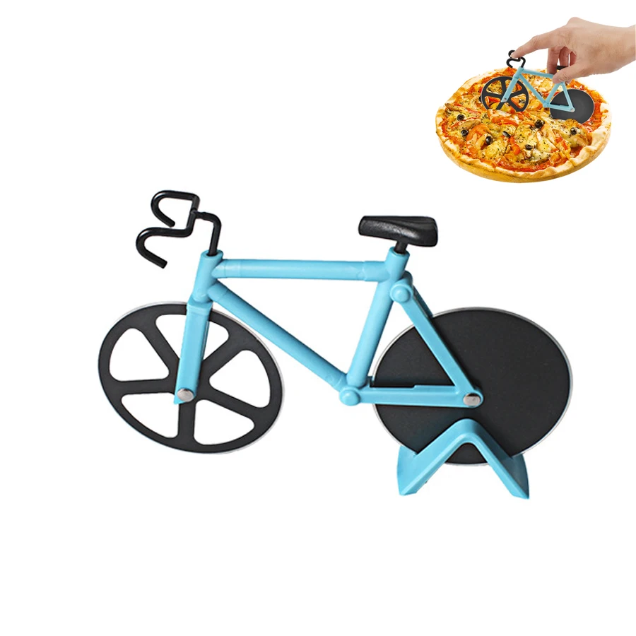 Pastel Sándwich Cortador De Pizza De Motocicleta Bicicletas Cortador De Pizza adecuado Para Pizza Cortador De Rueda De Pizza Para Bicicleta 2 piezas Rueda De Corte Doble Antiadherente 