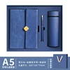 Conjunto de tres piezas con hebilla de flor azul Haze