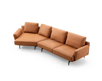 Nordic luxury simple minimalism new design modern style home furniture hotel villa apartment living room Corner L sofa