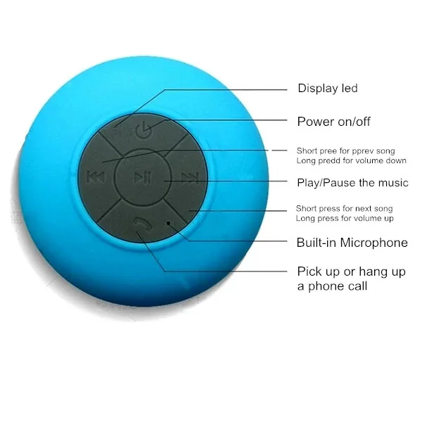 2022 Newest Products mini waterproof speaker portable wireless speaker with Suction cup