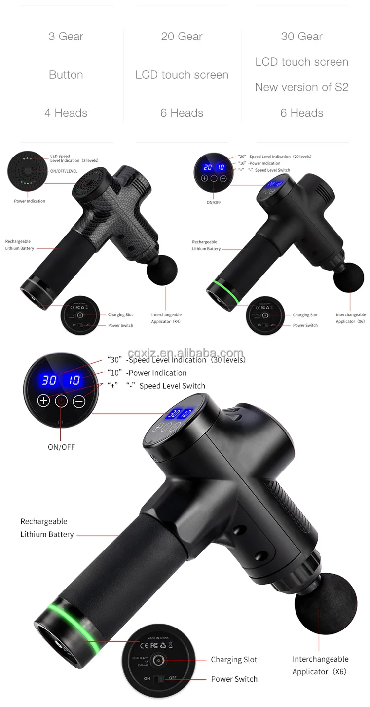 2023 High Quality Professional Fascial Massage Gun Heads Deep Tissue