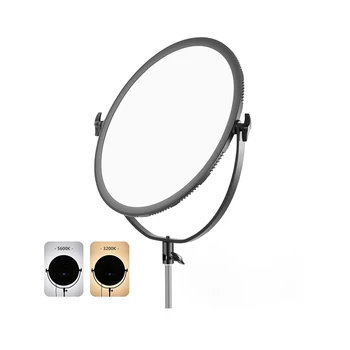 Neewer 10.6-Inch Round LED Video Light Panel with Remote, Ultra Thin Dimmable LED Soft Light for YouTube Live Stream ZoomMeeting