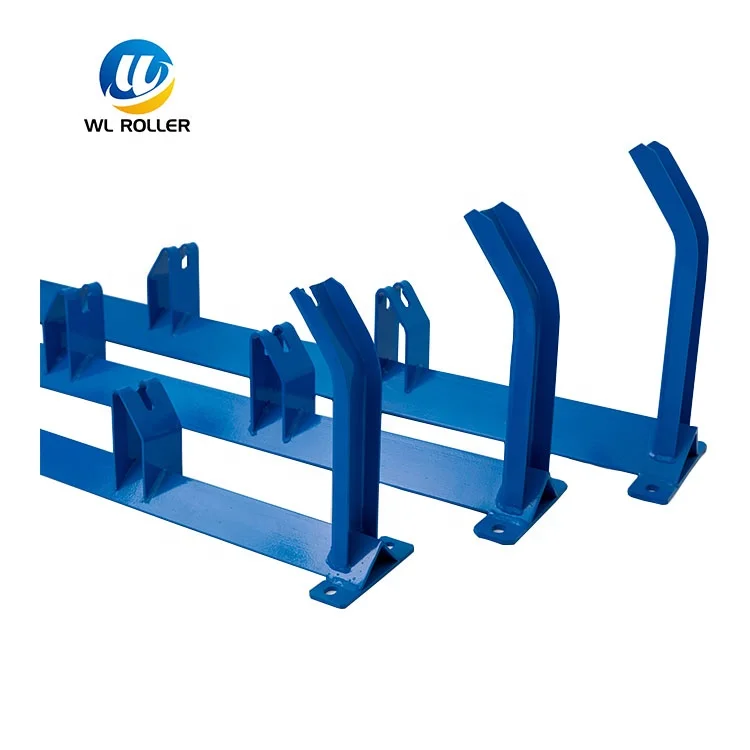 High quality steel conveying support trough idler support and frame