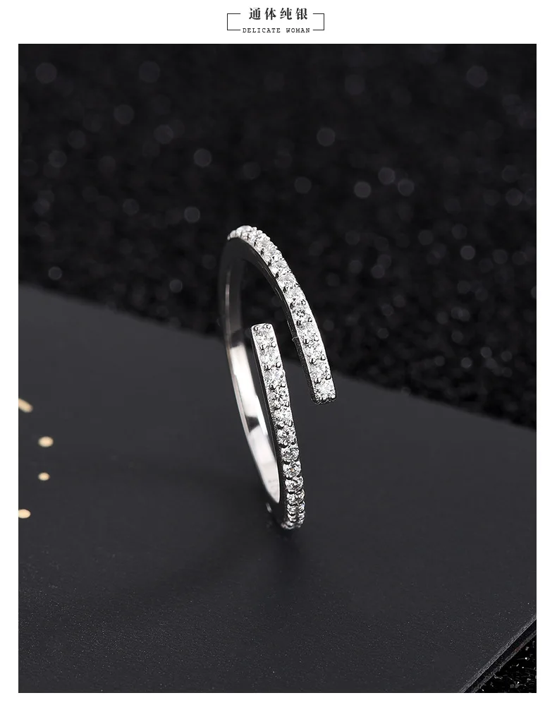 Alibaba Rings Korea Fashion Rings Jewelry 925 Sterling Silver Adjustable Rings Gold ...