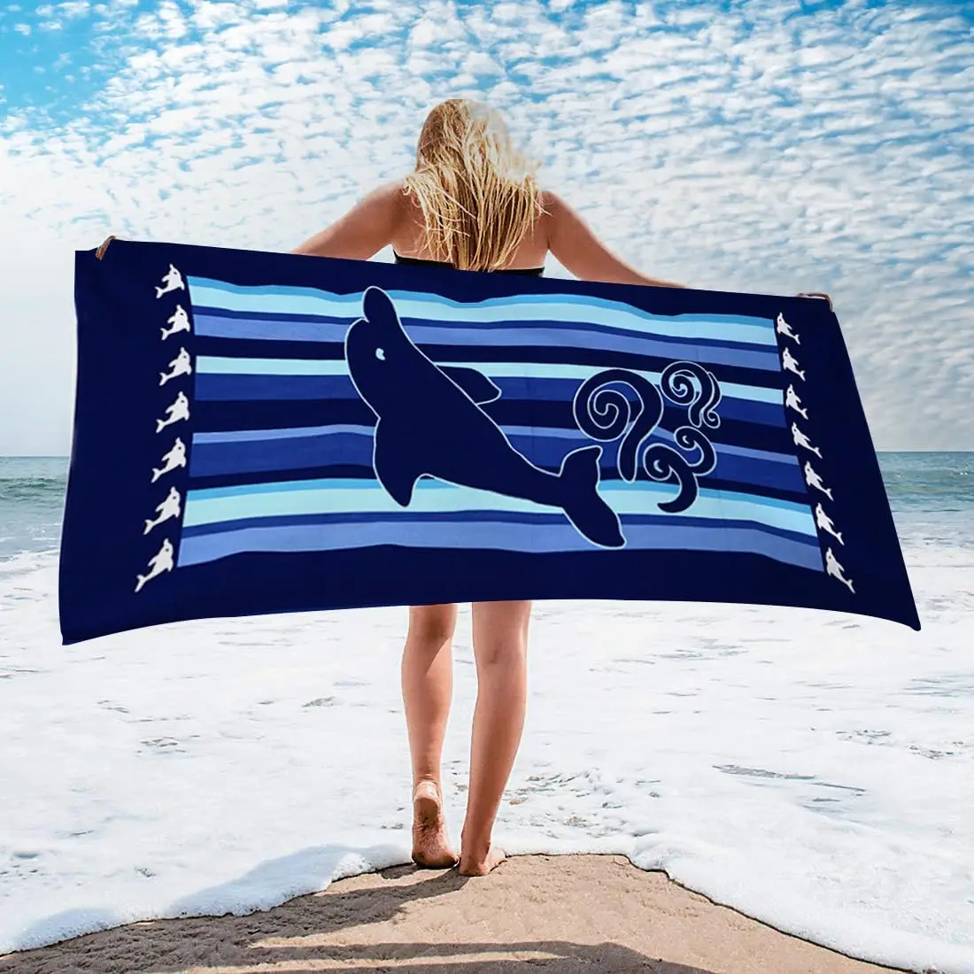 New Design Customization 100% Cotton Printing Terry Soft Bath Beach Towels for SPA