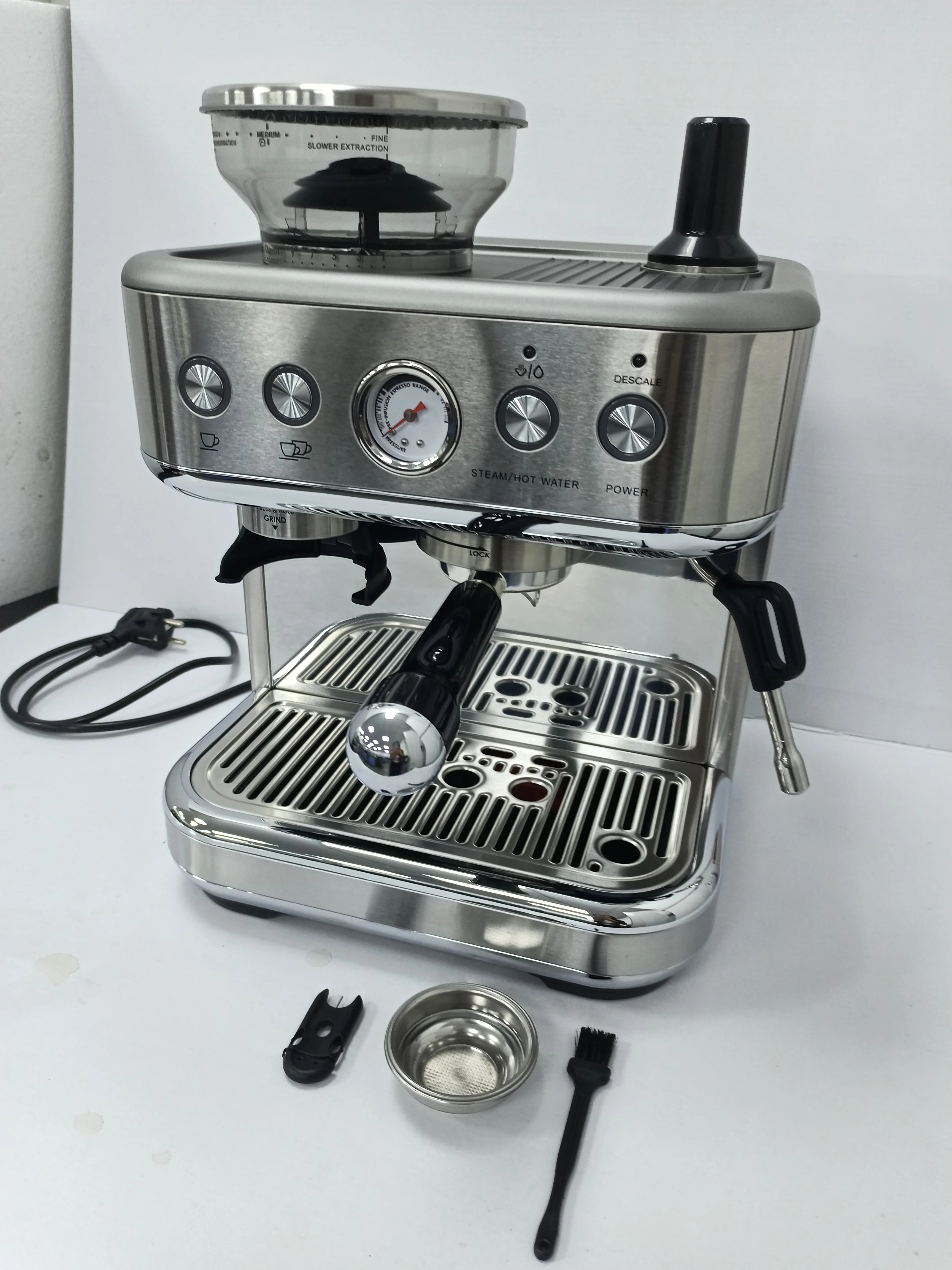 Atomic Coffee Machine with Beans Grinder Bean to Cup Espresso for Restaurant Espresso Machine with Milk Frother