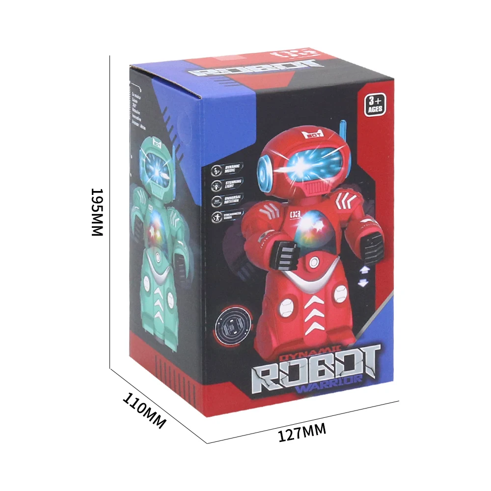 Huiye 360 Rotating Smart Space Dance Robot Electronic Walking Toys With Music Light for Kids Robot De Juguetes