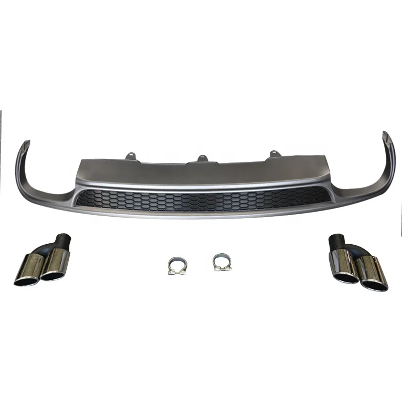 S6 Diffuser with Tailpipe for Audi A6 Non-Sline 2012-2016