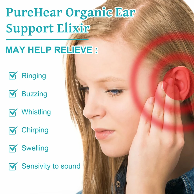 Ouhoe Purehear Organic Ear Support Elixir Tinnitus Deafness Itch