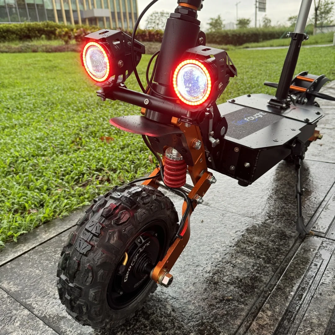 Geofought M11 Free Shipping Dual Motor E Scooters 30Ah Lithium Battery High 80Km Speed 60 Volt 6000W Electric Scooter for Adults