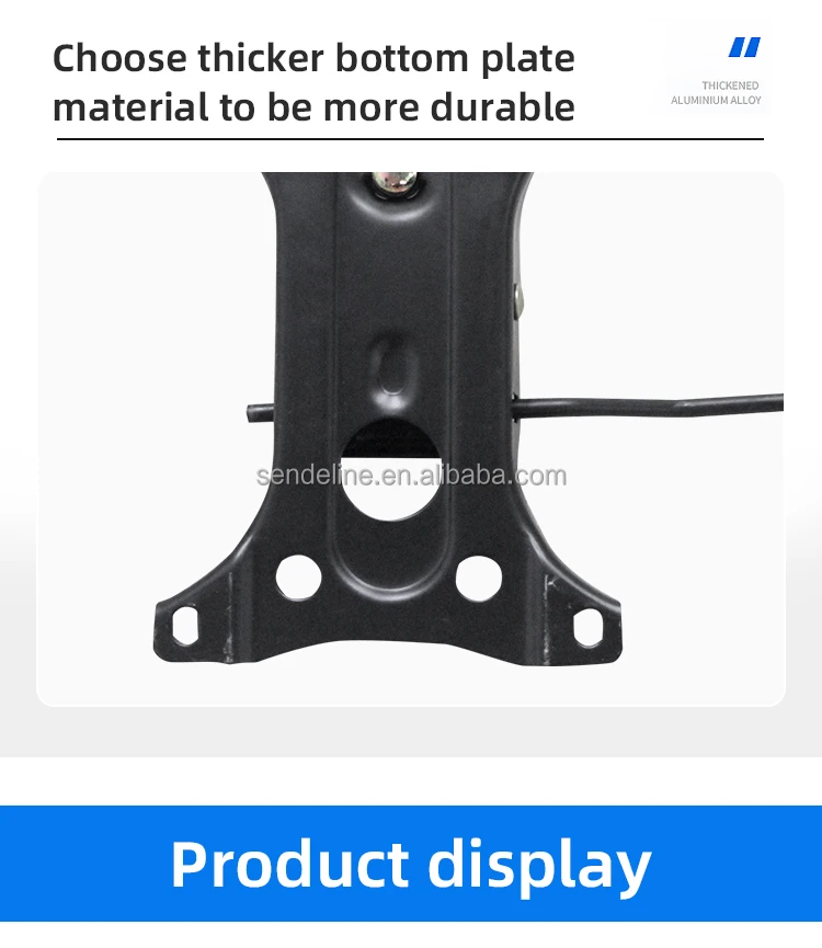 Steel Office Chair Mechanism with 245X175mm Specification and 150X215mm Installation Spray Black Surface