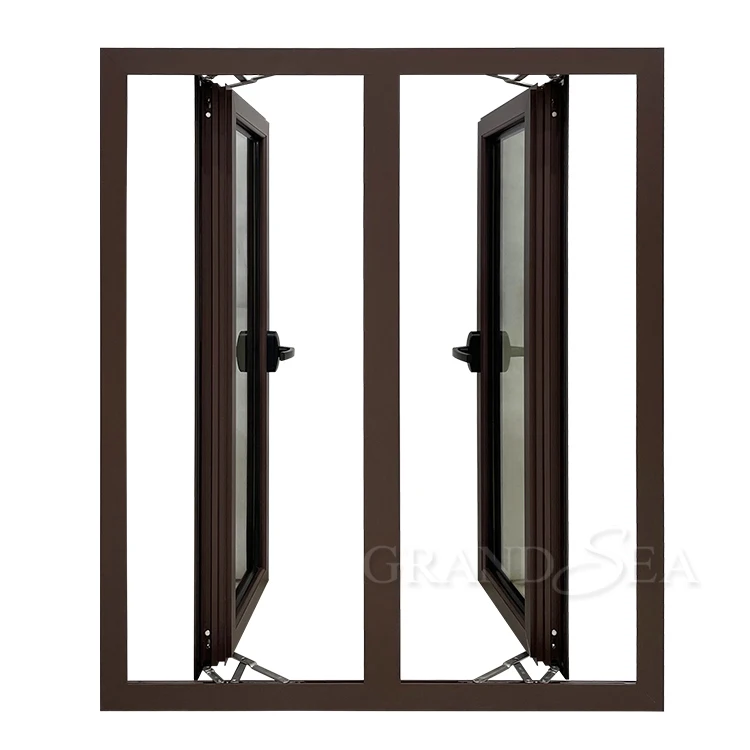 Wholesale Brown coffee color aluminium double casement windows and doors  designs From m.alibaba.com