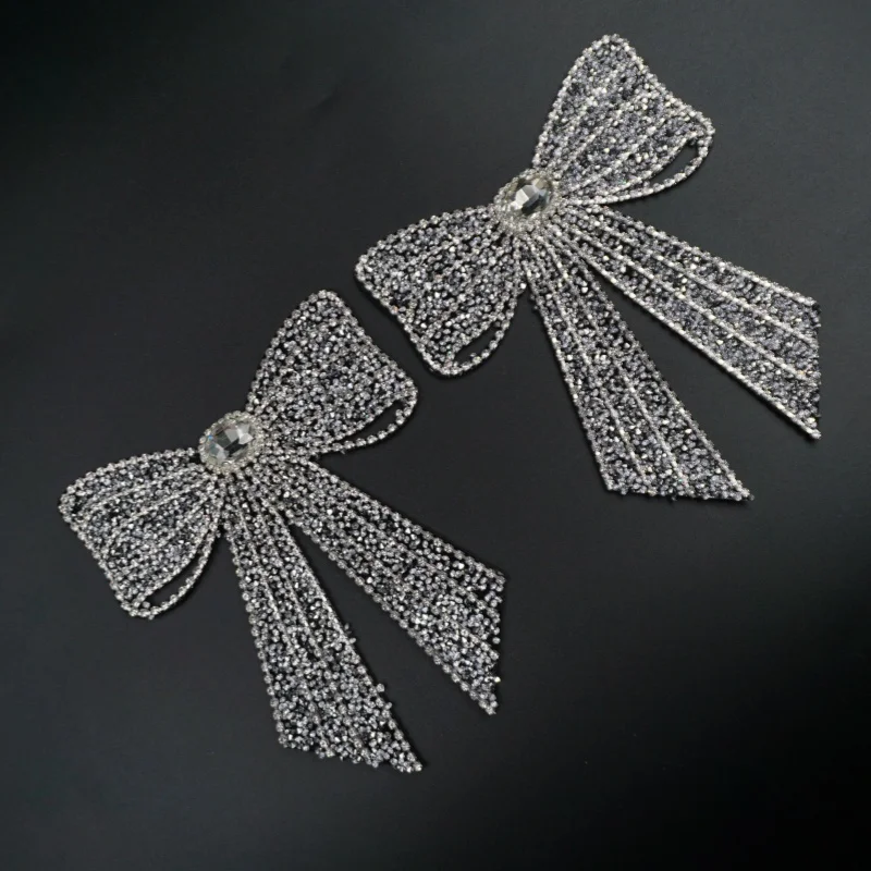 New Alphabet Pearl Rhinestone 3D DIY Patch embroidery applique badge Initial Letter Patches for Sewing on Hats