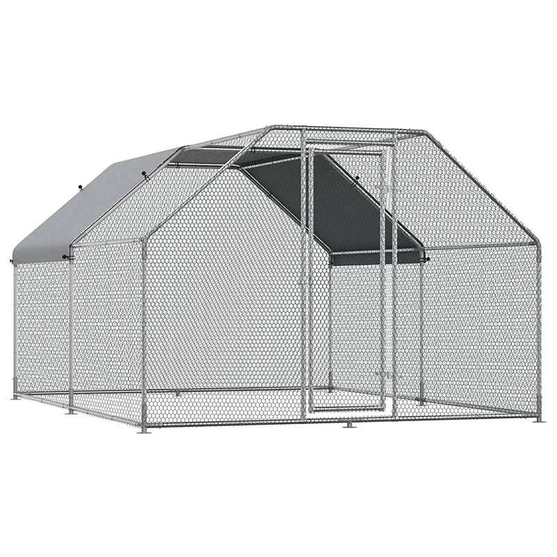 Large Metal Chicken Coop For Outside Walkin Poultry Cage With