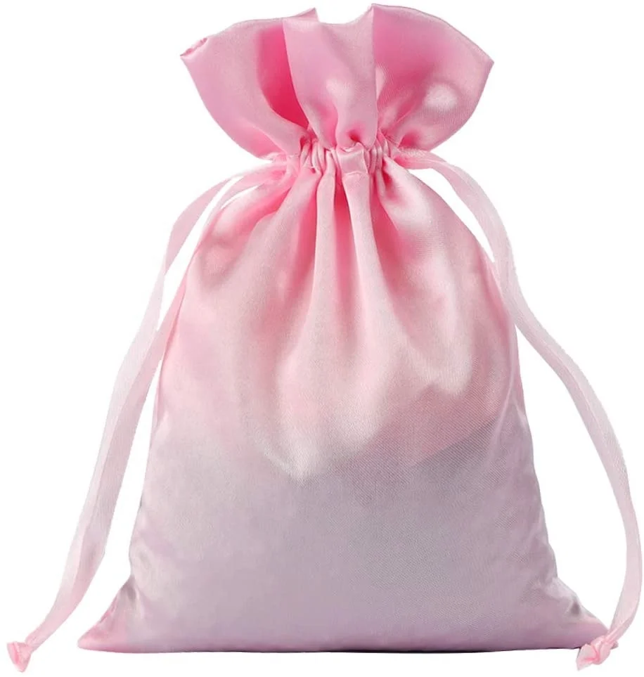 custom silk drawstring bolsas