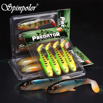 Spinpoler Predator Soft Fishing Lure Cannibal Bait 6.5cm/8.5cm/10cm/12cm Crankbait Artificial Bridge Tail Trout Wobbler Big Shad – Soft Lure – view 3