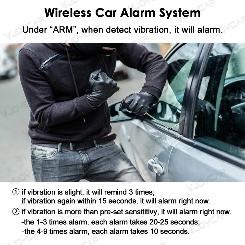 Wireless Automatic Smart Proximity Sensor Alarm for car Production Against Theft 1-way LCD Car Alarm System for Universal Cars