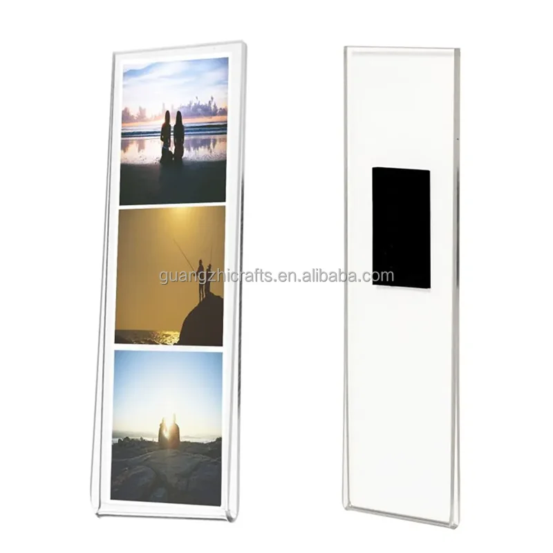 Double Sides Acrylic Magnetic Photo Booth Frame Clear 2x6