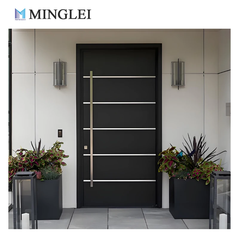 product modern american design house front pivot door large entrance modern entry door security doors for houses exterior-5