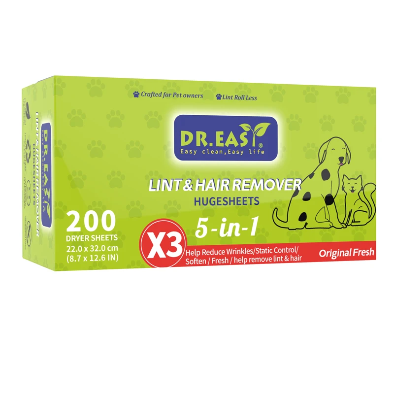 Wholesale Organic Fabric Softener Dryer Sheets