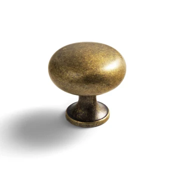 Factory Price Goo-Ki Mushroom Cabinet Knobs Zinc Alloy Rustic Free Kitchen Dresser Wardrobe Pulls Furniture Handles Pulls