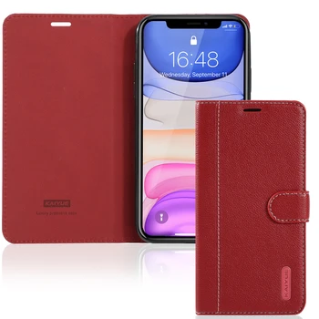 men travel outdoor mobile phone leather case simple pu shock-proof mobile phone case for iphone 15