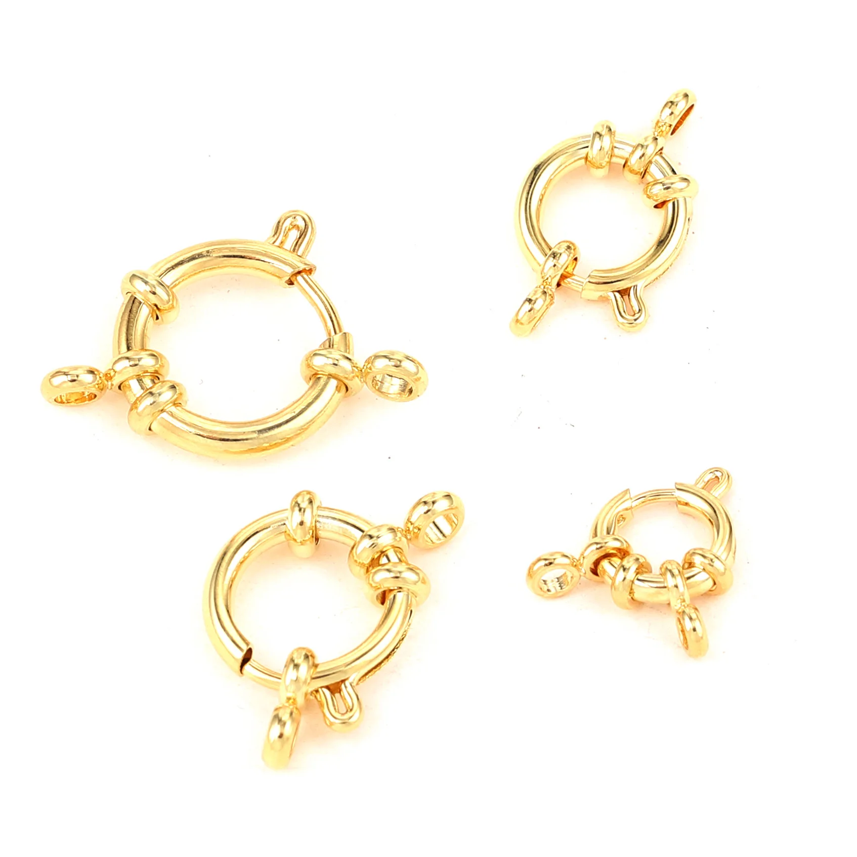 Stainless Steel 18k Pvd Gold Clasp Charm Open Snap Hook Clasp For Diy ...