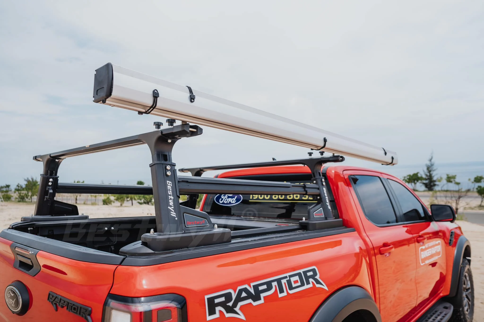 Bestwyll 4x4 OEM Aluminum Alloy Truck Ladder Pickup Bed Roof Rack for ...