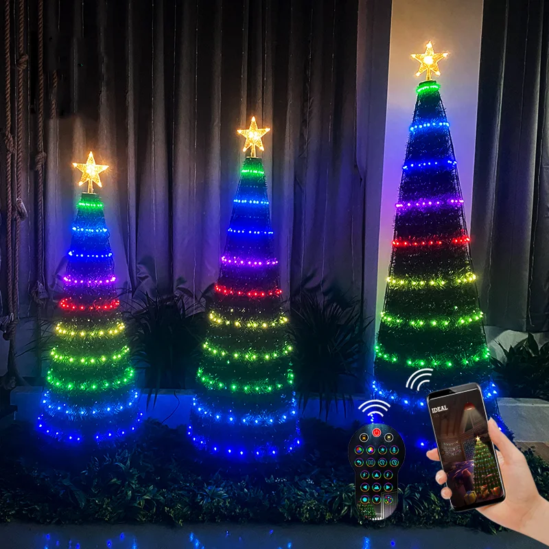 WS2812B Christmas Tree Toppers Lights Multicolor Fairy LED Star