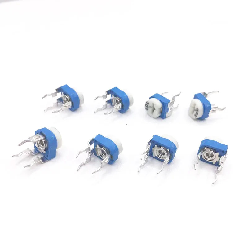 Rm065 6mm Semi Fixed Variable Resistor 1k 2k 5k 10k 50k 100k 250k 1m 2m Trimpots Trimmer