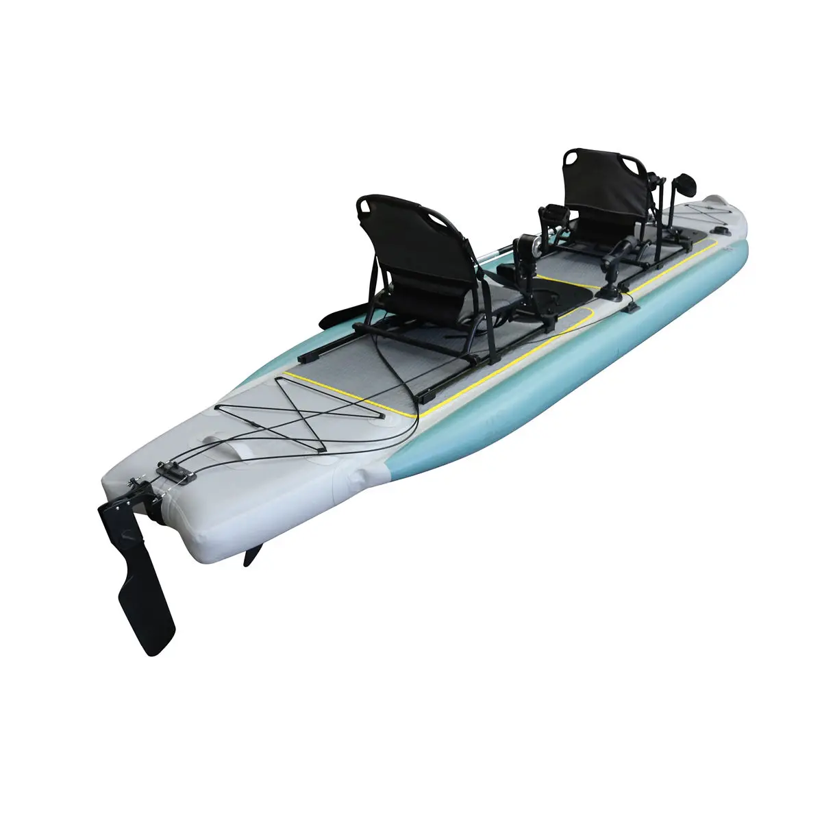 Pédale De Pied Pour Kayak - Support Réglable En EVA Et Aluminium, Avec 2 Sangles, Longueur 43 Cm - 10
